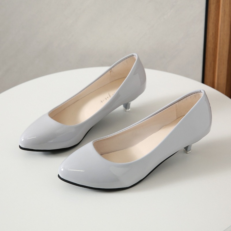 Women'S Shoes Round Toe - Large size 35-42 soft women's mid-heel