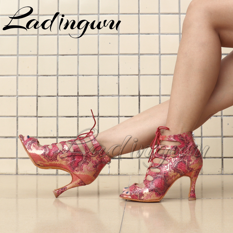 Women'S Shoes Red Bottoms - Ladingwu Latin Boots Soft Bottom Dance
