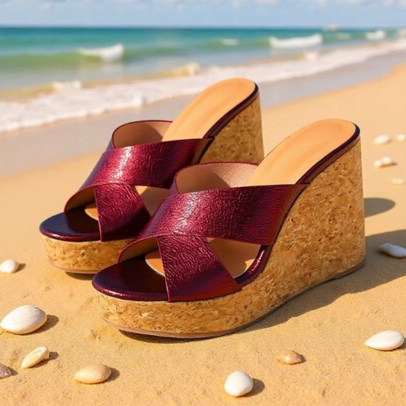 Aneikeh 2026 Summer Wine Red C - Women'S Shoes Red Bottoms 评论和价格