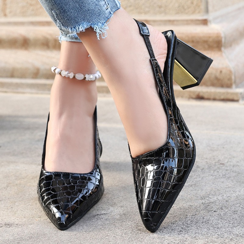 Summer High Heels Sandals Wome - Women'S Shoes Round Toe 评论和价格