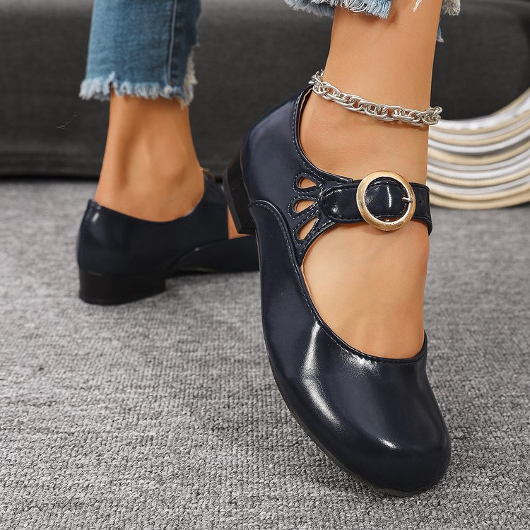Women's Fashion New Buckle Des - Women'S Shoes Round Toe 评论和价格