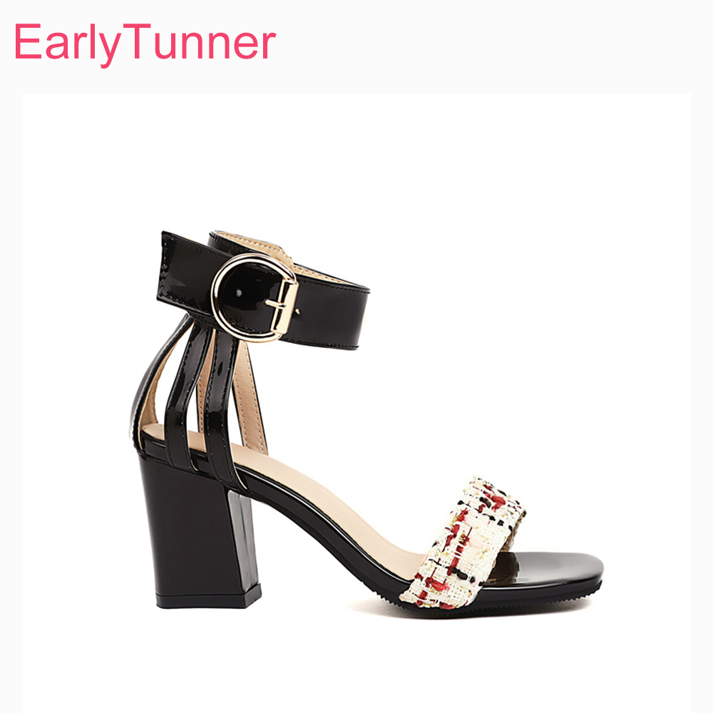 2026 Summer Tweed Ankle Strap  - Women'S Shoes In Size 12 评论和价格