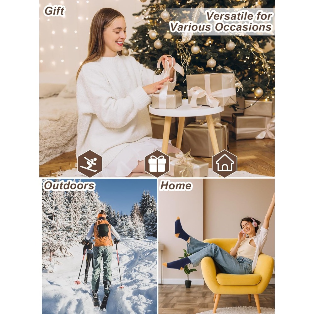 5 Pairs Women Crew Socks Knitt - Women'S Shoes For Crews 评论和价格