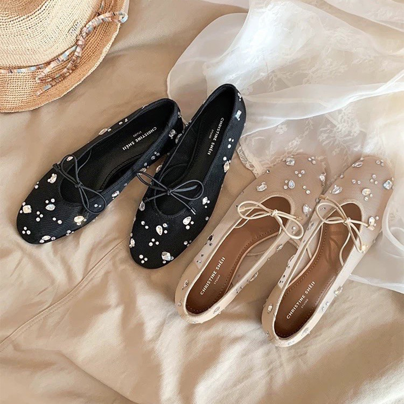 Summer Elegant Women's Sparkly - Women'S Shoes Round Toe 评论和价格