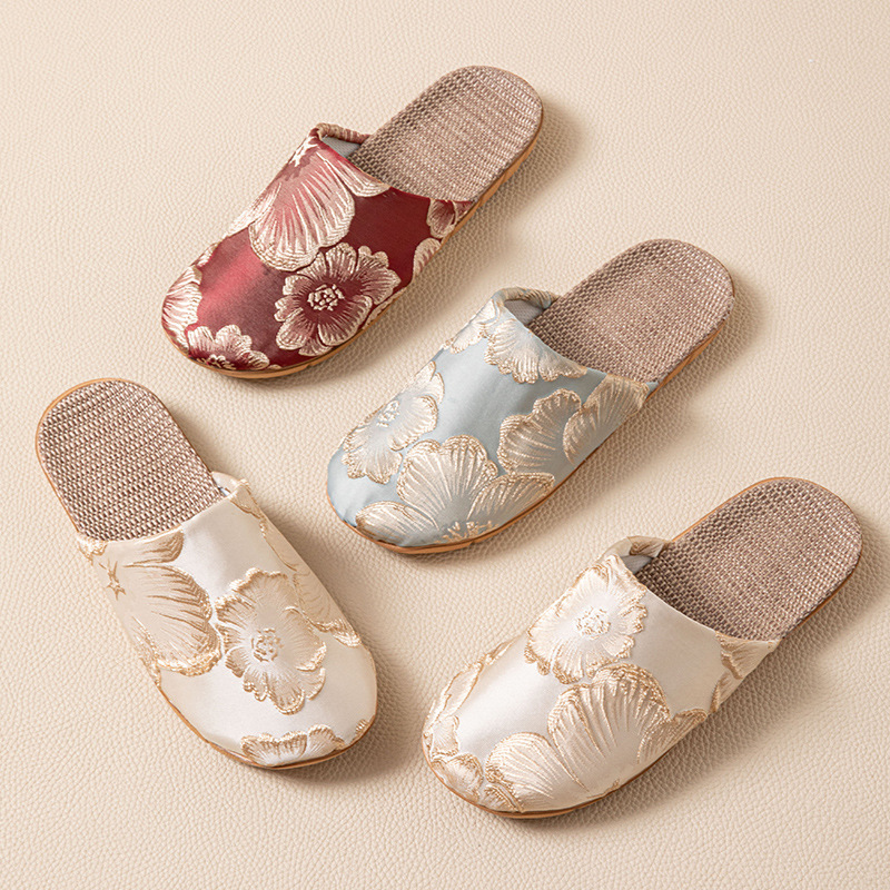 Silk Mule Slippers Women Home  - Women Shoes Mules 评论和价格