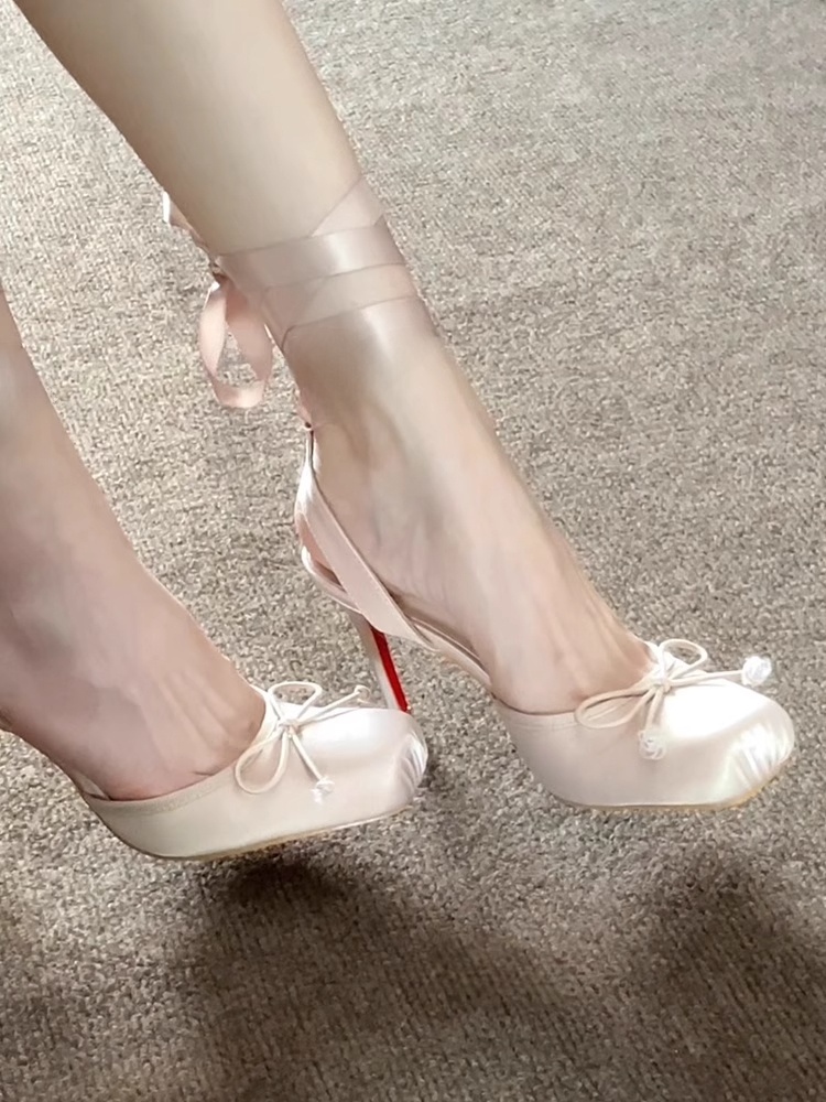 Elegant Red Bottom Silk Ribbon - Women'S Shoes Red Bottoms 评论和价格
