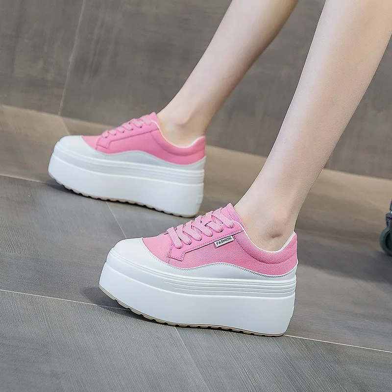 8cm New Canvas Genuine Leather - Women'S Shoes Com 评论和价格