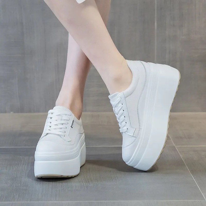 8cm New Canvas Genuine Leather - Women'S Shoes Com 评论和价格