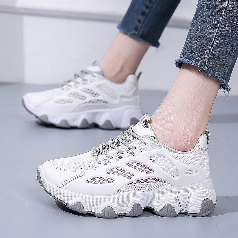 Breathable Mesh Chunky Sneaker - Women'S Shoes Running Sports 评论和价格