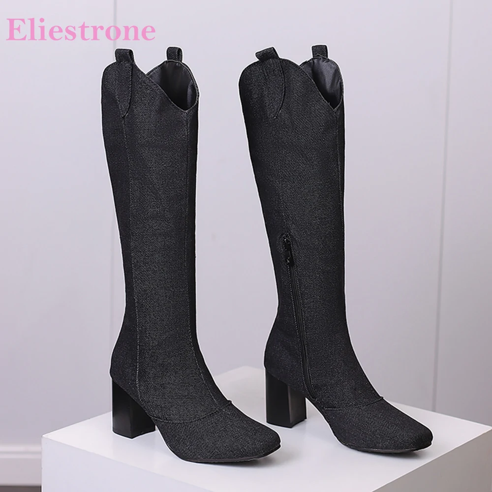 New Winter Black Blue Women Kn - Women'S Shoes In Size 12 评论和价格