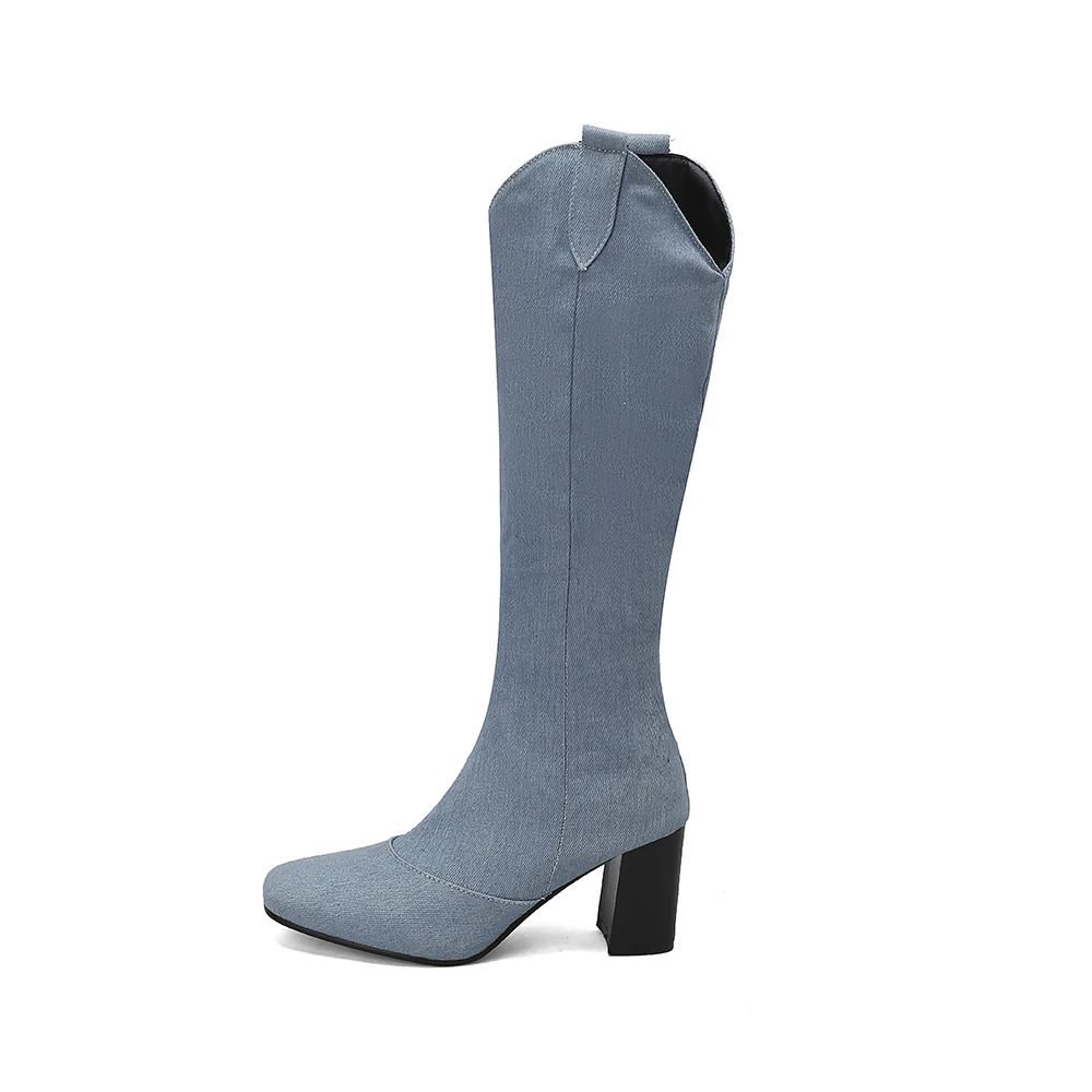 New Winter Black Blue Women Kn - Women'S Shoes In Size 12 评论和价格