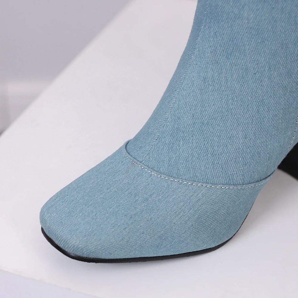 New Winter Black Blue Women Kn - Women'S Shoes In Size 12 评论和价格