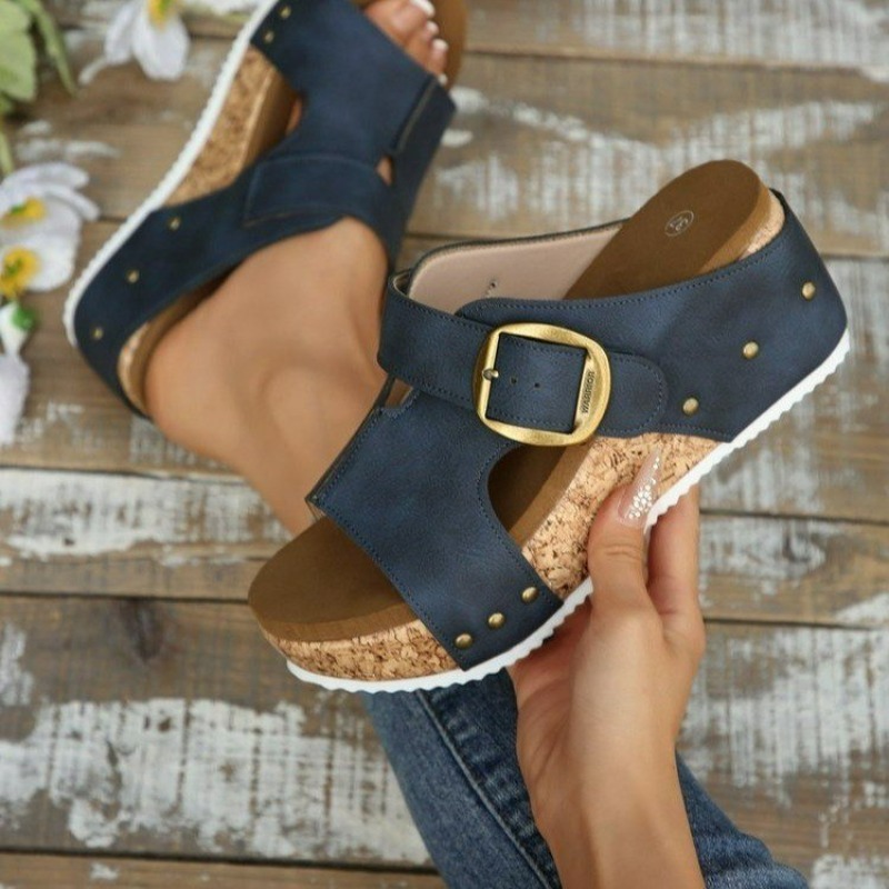 Women's Platform Shoes Wedge H - Cork Wedge Sandal 评论和价格