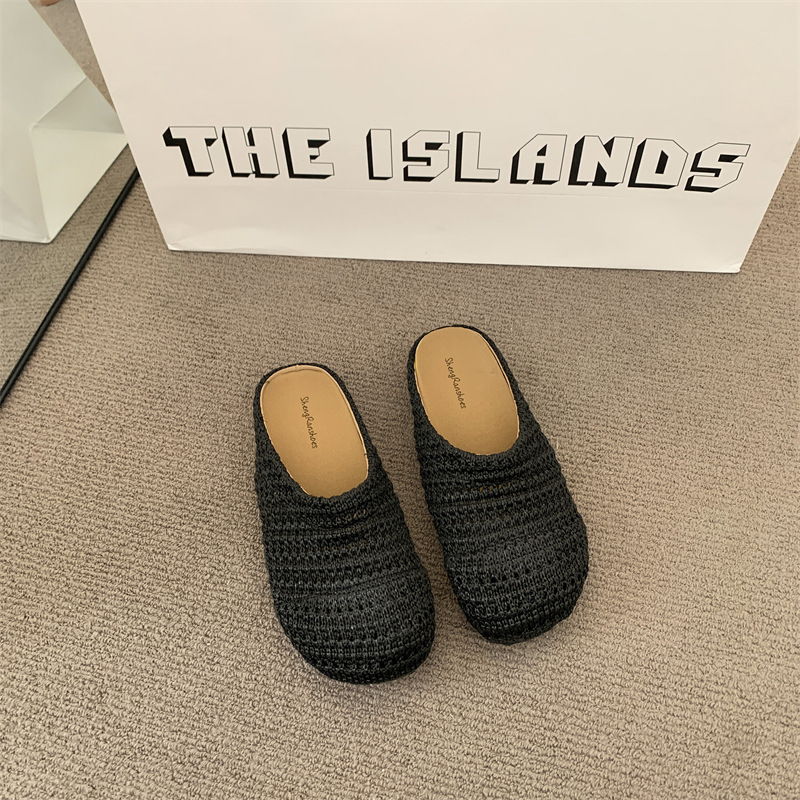 Women Raffia Woven Mule Slippe - Women Shoes Mules 评论和价格