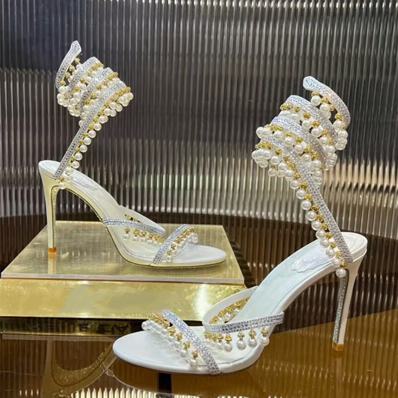 Luxury Rhinestones Pearls Tass - Women Shoes Formal 评论和价格