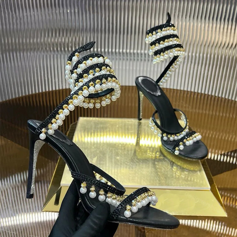 Luxury Rhinestones Pearls Tass - Women Shoes Formal 评论和价格