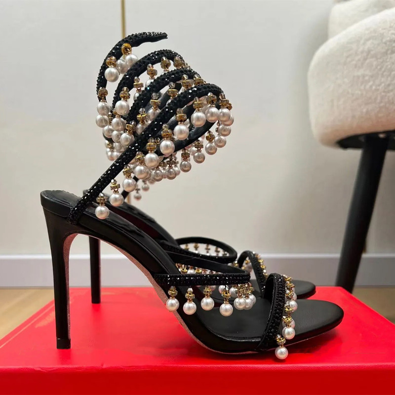 Luxury Rhinestones Pearls Tass - Women Shoes Formal 评论和价格