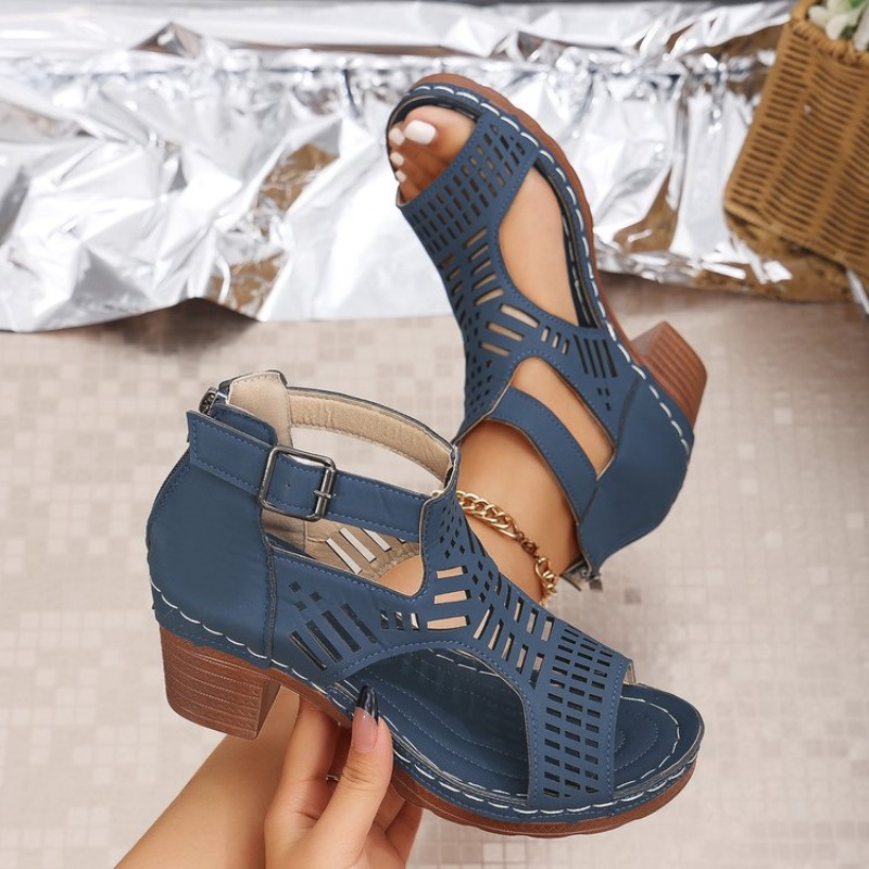 Roman Style Women'S Sandals Br - Cork Wedge Sandal 评论和价格