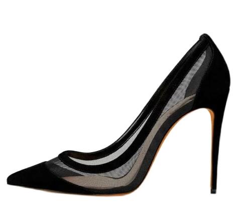 Sexy Nude Pink Black Suede Mes - Women'S Shoes In Size 12 评论和价格