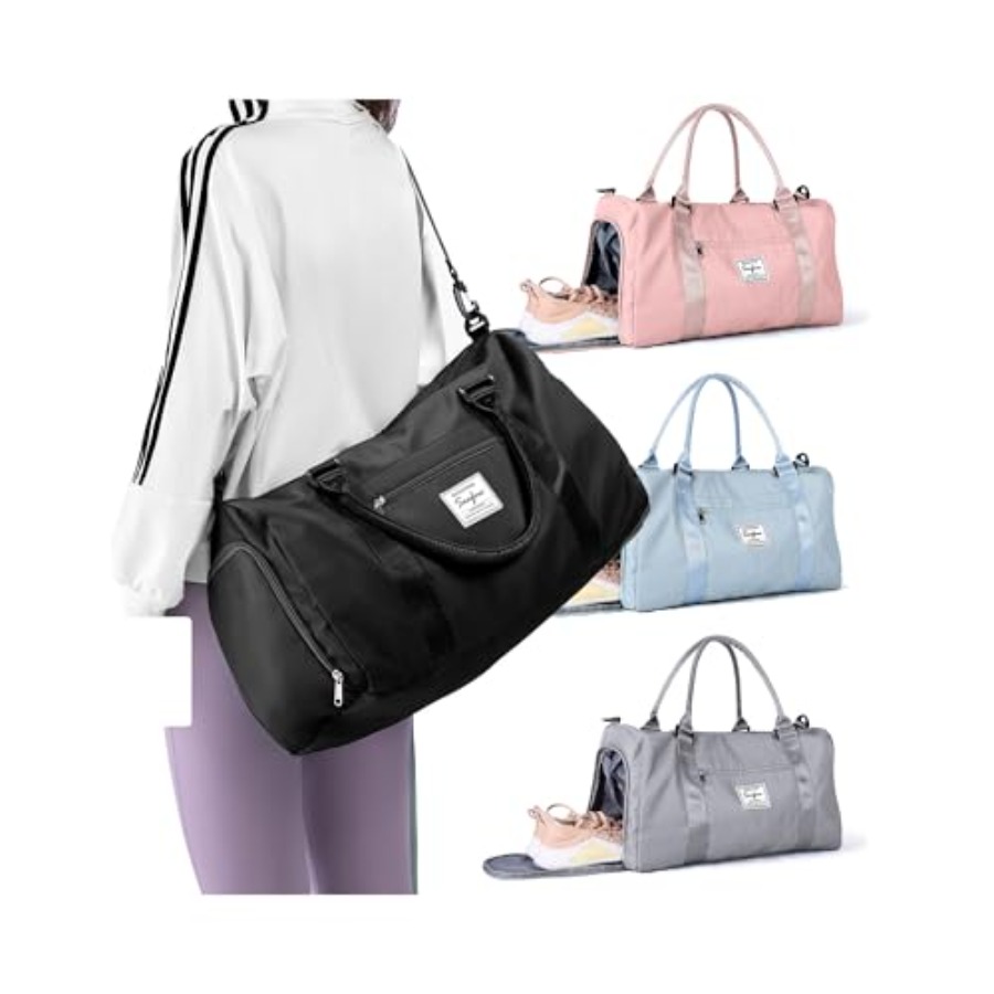 Small Black Sports Gym Duffel  - Women'S Shoes 评论和价格