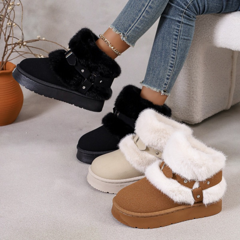 Plush Snow Boots Women's 2026  - Women'S Shoes In Size 12 评论和价格