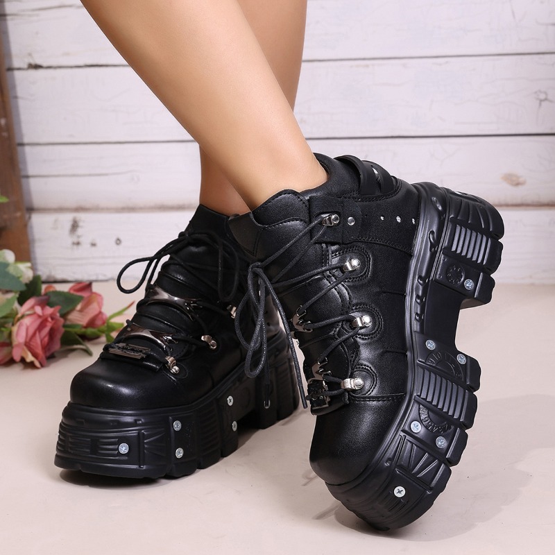 New Women Shoes Punk Style Lac - Women'S Shoes Com 评论和价格