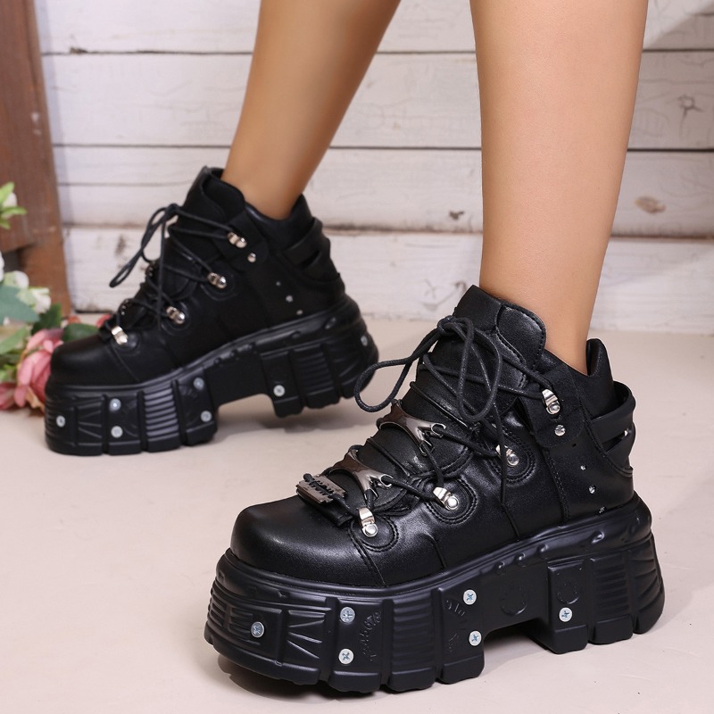 New Women Shoes Punk Style Lac - Women'S Shoes Com 评论和价格