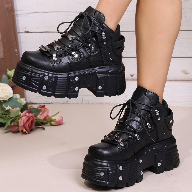 New Women Shoes Punk Style Lac - Women'S Shoes Com 评论和价格