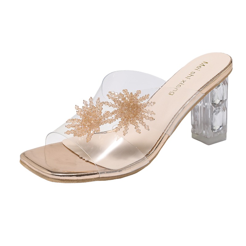 New Women High Heels Water Dia - Women Shoes Mules 评论和价格