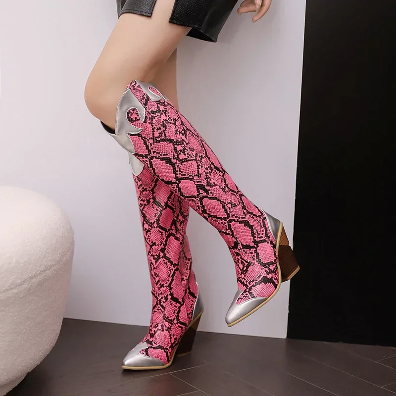 Big Size Western Women Knee Hi - Zip Up Boots Short 评论和价格