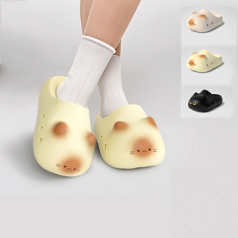 New creative black cat slipper - Women Shoes Mules 评论和价格