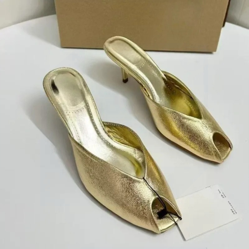 Women's Pumps Designer Gold Wo - Women Shoes Mules 评论和价格