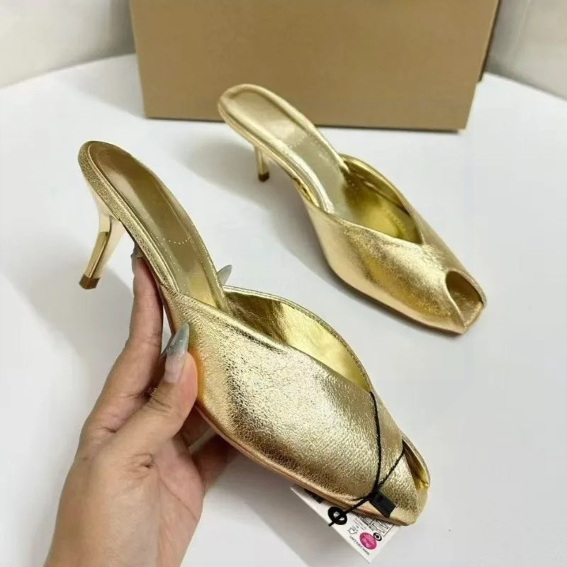 Women's Pumps Designer Gold Wo - Women Shoes Mules 评论和价格