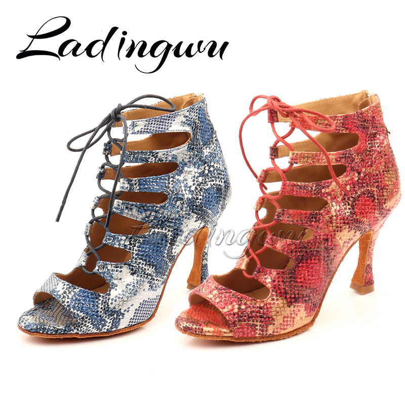 Ladingwu Latin Boots Soft Bott - Women'S Shoes Red Bottoms 评论和价格