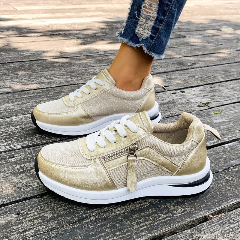Casual Breathable Mesh Lace Up - Women'S Shoes Running Sports 评论和价格